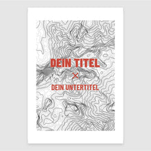 Lade das Bild in den Galerie-Viewer, Personalisiertes Berg-Poster