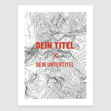 Lade das Bild in den Galerie-Viewer, Personalisiertes Berg-Poster