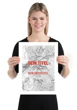 Lade das Bild in den Galerie-Viewer, Personalisiertes Berg-Poster