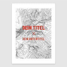 Lade das Bild in den Galerie-Viewer, Personalisiertes Berg-Poster