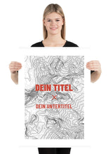 Lade das Bild in den Galerie-Viewer, Personalisiertes Berg-Poster