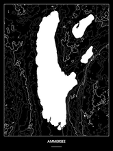 Lade das Bild in den Galerie-Viewer, Ammersee Poster - Minimal Design