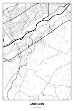 Lade das Bild in den Galerie-Viewer, Ansfelden Light Poster - Minimal - Detailansicht