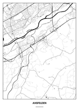 Lade das Bild in den Galerie-Viewer, Ansfelden Poster - Minimal Design