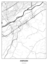 Lade das Bild in den Galerie-Viewer, Ansfelden Poster - Minimal Design