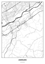 Lade das Bild in den Galerie-Viewer, Ansfelden Poster - Minimal Design