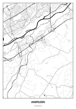 Lade das Bild in den Galerie-Viewer, Ansfelden Poster - Minimal Design