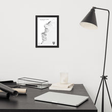 Lade das Bild in den Galerie-Viewer, Burgenland 3D-Relief Schwarz-Weiß Kunstdruck im Wohnraum
