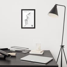 Lade das Bild in den Galerie-Viewer, Burgenland 3D-Relief Schwarz-Weiß Kunstdruck im Wohnraum