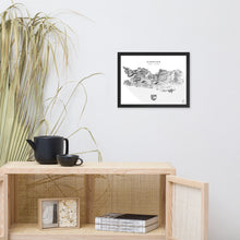 Lade das Bild in den Galerie-Viewer, Kärnten 3D-Relief Schwarz-Weiß Kunstdruck im Wohnraum