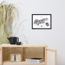 Lade das Bild in den Galerie-Viewer, Tirol 3D-Relief Schwarz-Weiß Kunstdruck im Wohnraum
