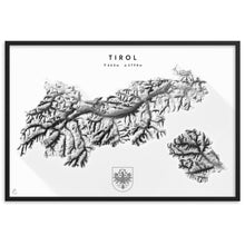 Lade das Bild in den Galerie-Viewer, Tirol 3D-Relief Schwarz-Weiß Kunstdruck Detailansicht