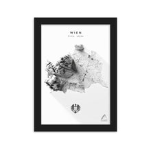 Lade das Bild in den Galerie-Viewer, Wien 3D-Relief Schwarz-Weiß Kunstdruck Detailansicht