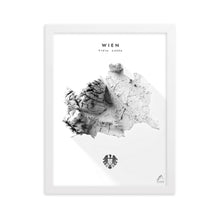 Lade das Bild in den Galerie-Viewer, Wien 3D-Relief Schwarz-Weiß Kunstdruck Detailansicht