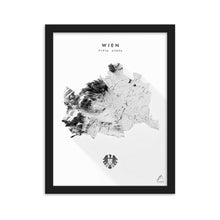 Lade das Bild in den Galerie-Viewer, Wien 3D-Relief Schwarz-Weiß Kunstdruck Detailansicht