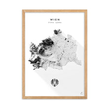 Lade das Bild in den Galerie-Viewer, Wien 3D-Relief Schwarz-Weiß Kunstdruck Detailansicht