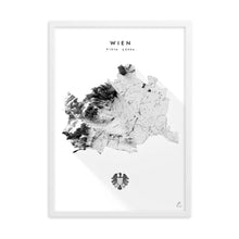 Lade das Bild in den Galerie-Viewer, Wien 3D-Relief Schwarz-Weiß Kunstdruck Detailansicht