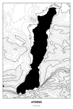 Lade das Bild in den Galerie-Viewer, Attersee Light Poster - Minimal - Detailansicht