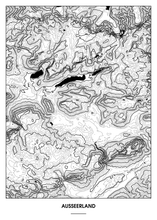 Lade das Bild in den Galerie-Viewer, Ausseerland Poster - Minimal Design