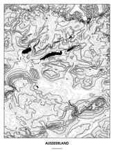 Lade das Bild in den Galerie-Viewer, Ausseerland Poster - Minimal Design