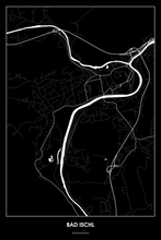 Lade das Bild in den Galerie-Viewer, Bad Ischl Dark Poster - Minimal - Detailansicht