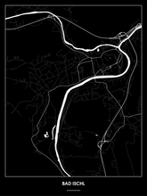 Lade das Bild in den Galerie-Viewer, Bad Ischl Poster - Minimal Design
