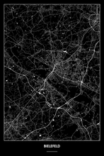 Lade das Bild in den Galerie-Viewer, Bielefeld Dark Poster - Minimal - Detailansicht