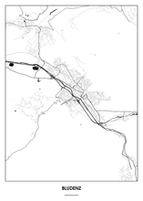 Lade das Bild in den Galerie-Viewer, Bludenz Poster - Minimal Design