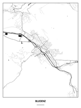 Lade das Bild in den Galerie-Viewer, Bludenz Poster - Minimal Design