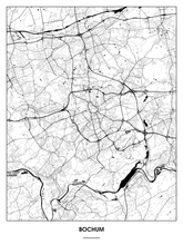 Lade das Bild in den Galerie-Viewer, Bochum Poster - Minimal Design
