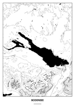 Lade das Bild in den Galerie-Viewer, Bodensee Poster - Minimal Design