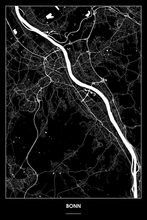 Lade das Bild in den Galerie-Viewer, Bonn Dark Poster - Minimal - Detailansicht