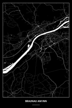 Lade das Bild in den Galerie-Viewer, Braunau am Inn Dark Poster - Minimal - Detailansicht