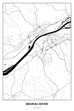 Lade das Bild in den Galerie-Viewer, Braunau am Inn Light Poster - Minimal - Detailansicht