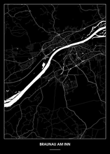 Lade das Bild in den Galerie-Viewer, Braunau am Inn Poster - Minimal Design