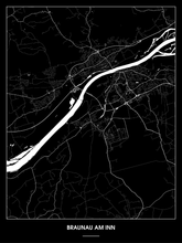 Lade das Bild in den Galerie-Viewer, Braunau am Inn Poster - Minimal Design