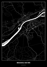 Lade das Bild in den Galerie-Viewer, Braunau am Inn Poster - Minimal Design