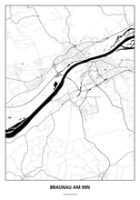 Lade das Bild in den Galerie-Viewer, Braunau am Inn Poster - Minimal Design
