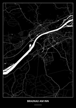 Lade das Bild in den Galerie-Viewer, Braunau am Inn Poster - Minimal Design