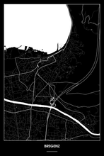 Lade das Bild in den Galerie-Viewer, Bregenz Dark Poster - Minimal - Detailansicht