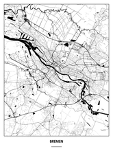 Lade das Bild in den Galerie-Viewer, Bremen Poster - Minimal Design