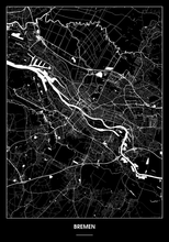 Lade das Bild in den Galerie-Viewer, Bremen Poster - Minimal Design