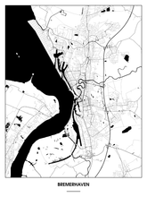 Lade das Bild in den Galerie-Viewer, Bremerhaven Poster - Minimal Design