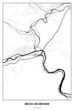 Lade das Bild in den Galerie-Viewer, Bruck an der Mur Light Poster - Minimal - Detailansicht