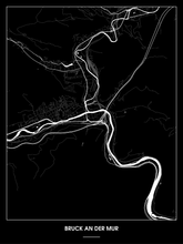 Lade das Bild in den Galerie-Viewer, Bruck an der Mur Poster - Minimal Design