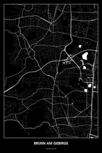 Lade das Bild in den Galerie-Viewer, Brunn am Gebirge Dark Poster - Minimal - Detailansicht