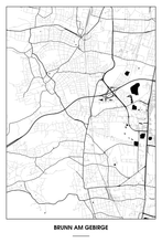 Lade das Bild in den Galerie-Viewer, Brunn am Gebirge Light Poster - Minimal - Detailansicht