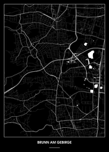 Lade das Bild in den Galerie-Viewer, Brunn am Gebirge Poster - Minimal Design