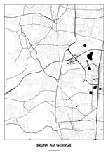 Lade das Bild in den Galerie-Viewer, Brunn am Gebirge Poster - Minimal Design