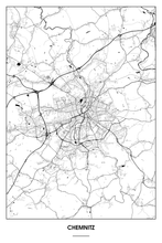 Lade das Bild in den Galerie-Viewer, Chemnitz Light Poster - Minimal - Detailansicht